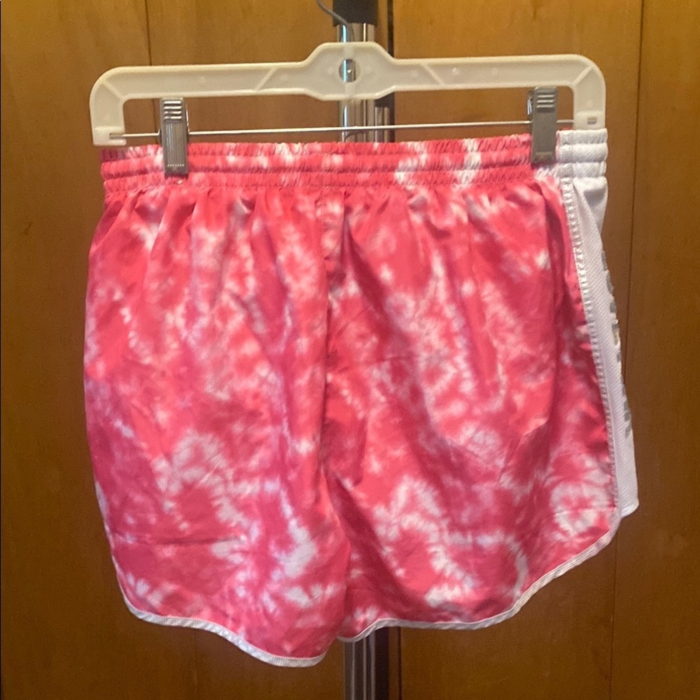 VS PINK VINTAGE Y2K ACTIVE SHORTS TIE DYE SILVER BLING LOGO - Picture 2 of 11